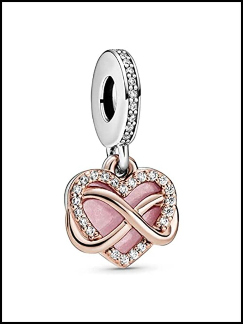 Family Heart Charm 925 Sterling Silver Pendant for Charm Bracelet Necklace